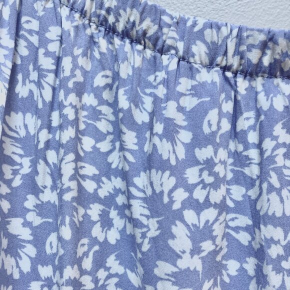 Joe Fresh Blue Floral Midi Skirt - Picture 2 of 6